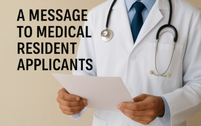 写给住院医申请者的几句话